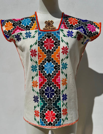 Huanengo Greca flor y piramides
