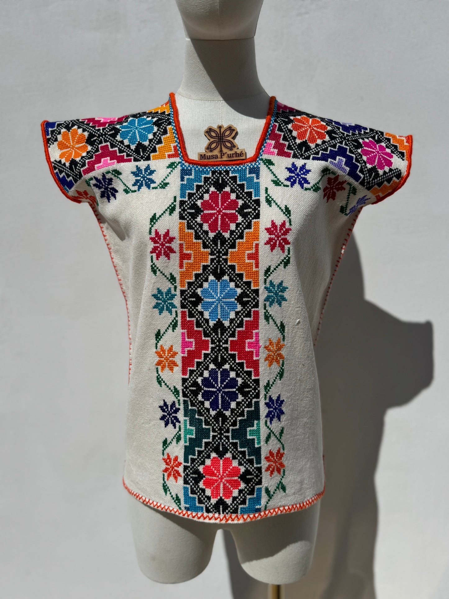 Huanengo Greca flor y piramides