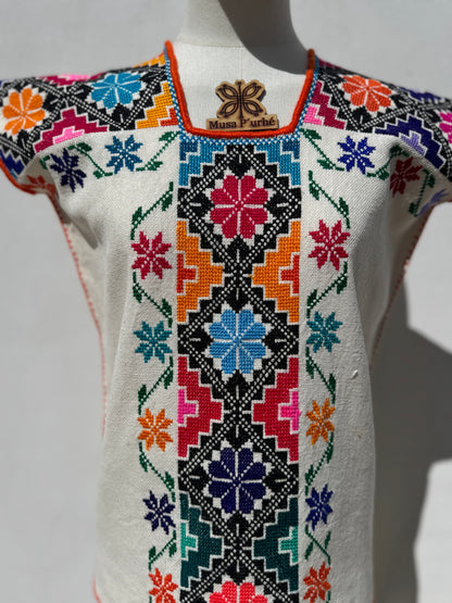 Huanengo Greca flor y piramides