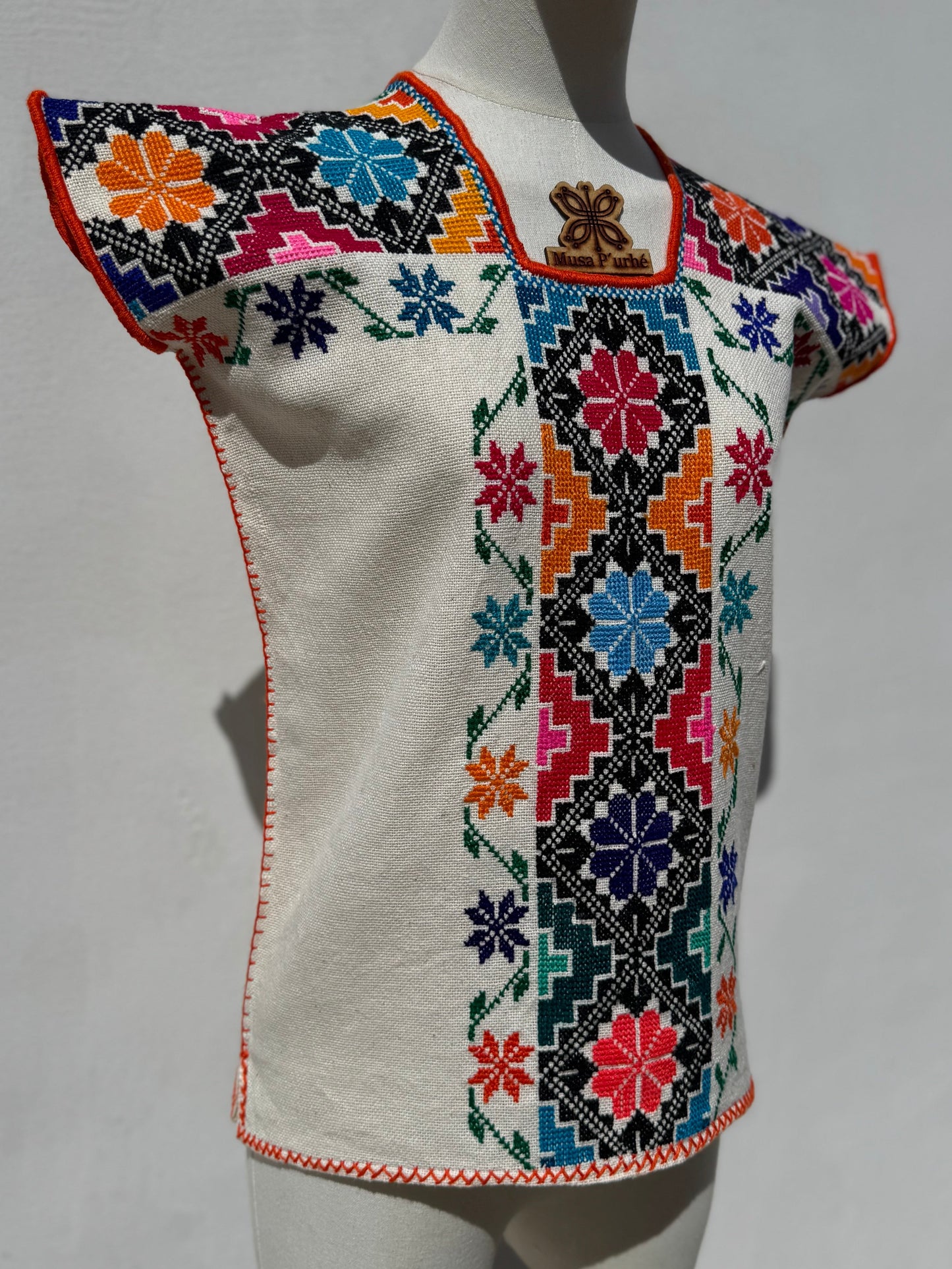 Huanengo Greca flor y piramides
