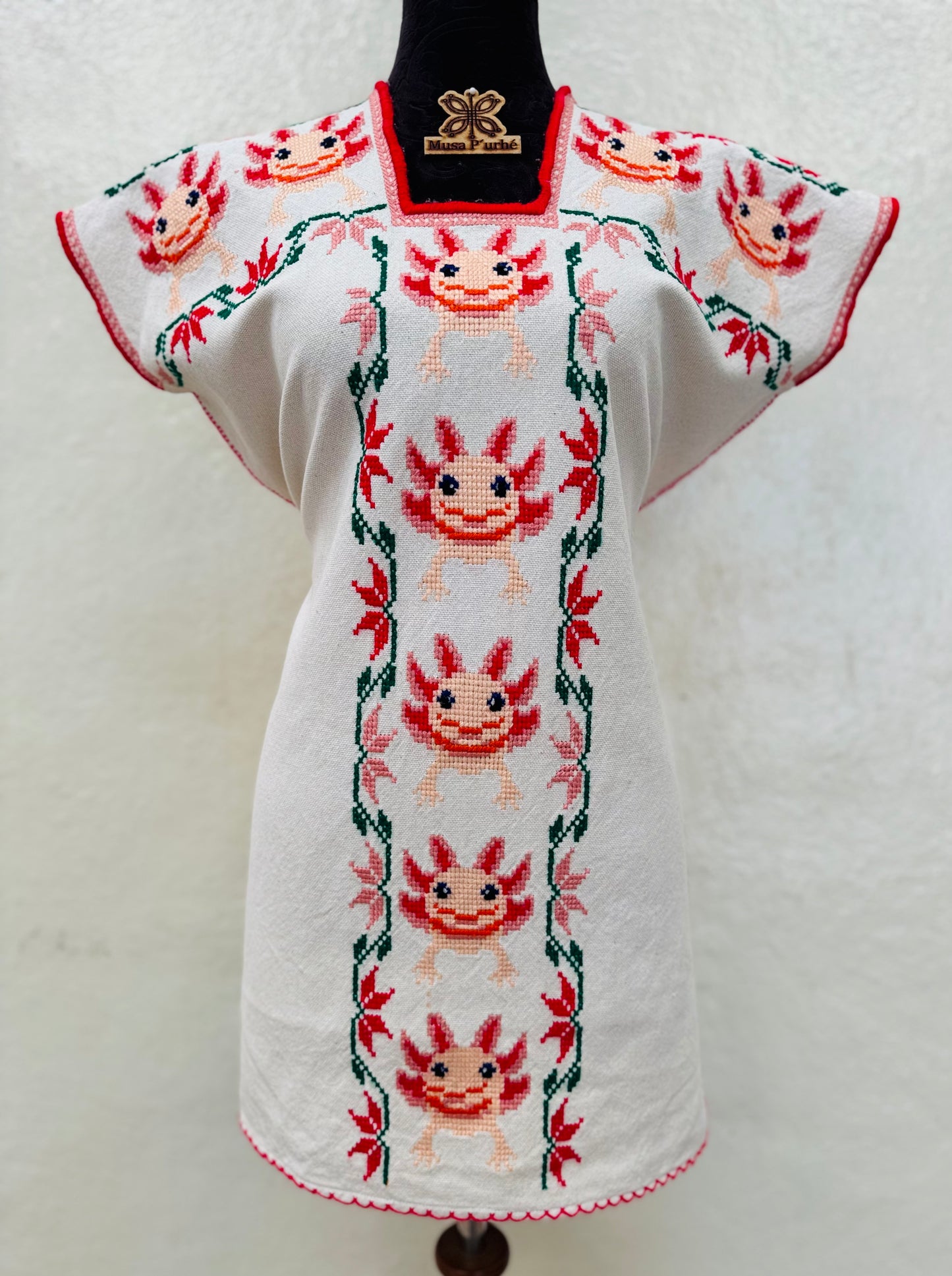Blusón ajolotes Albinos