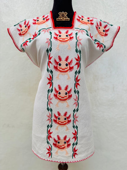 Blusón ajolotes Albinos