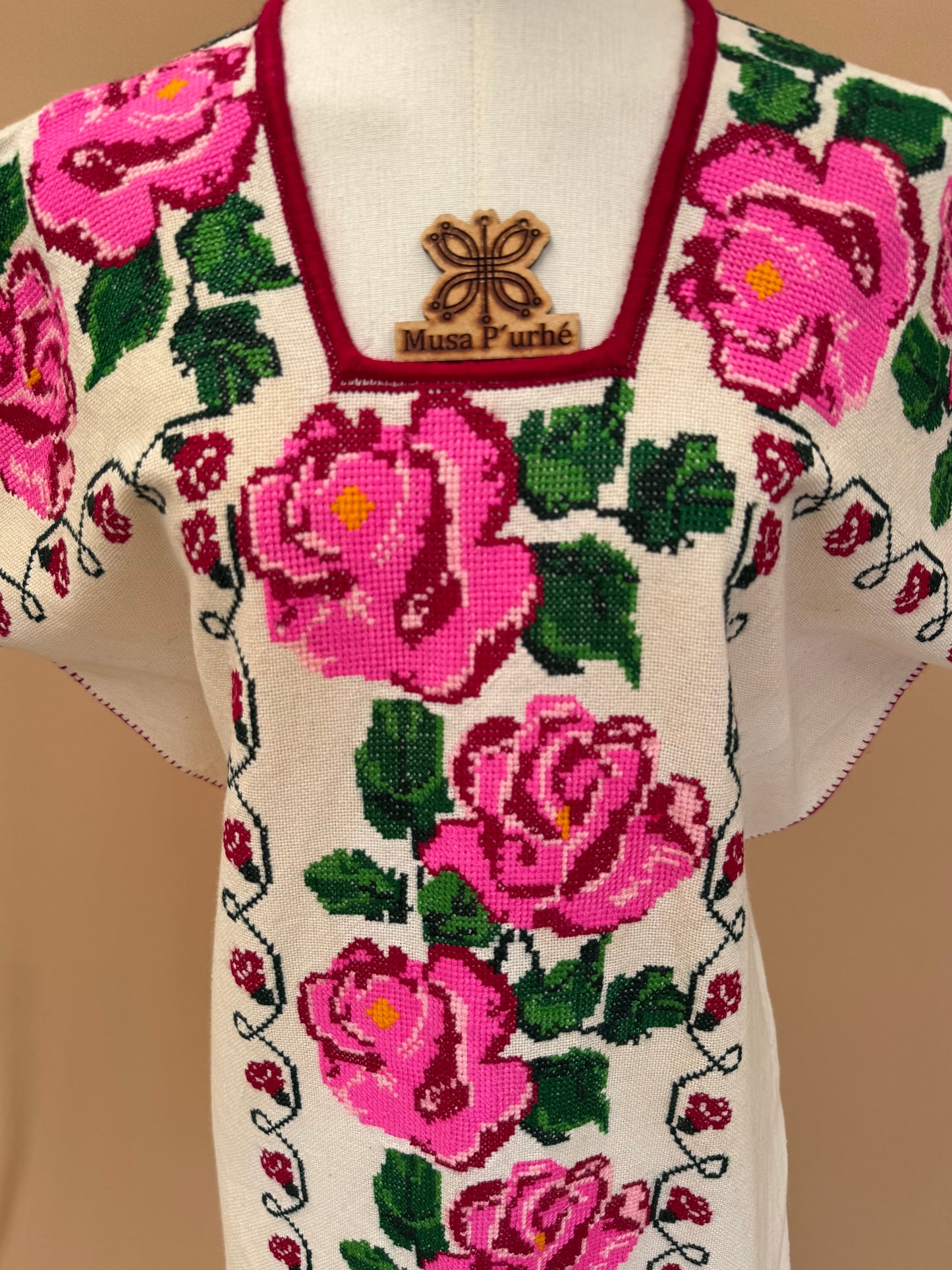 Huanengo blusón Rosa María