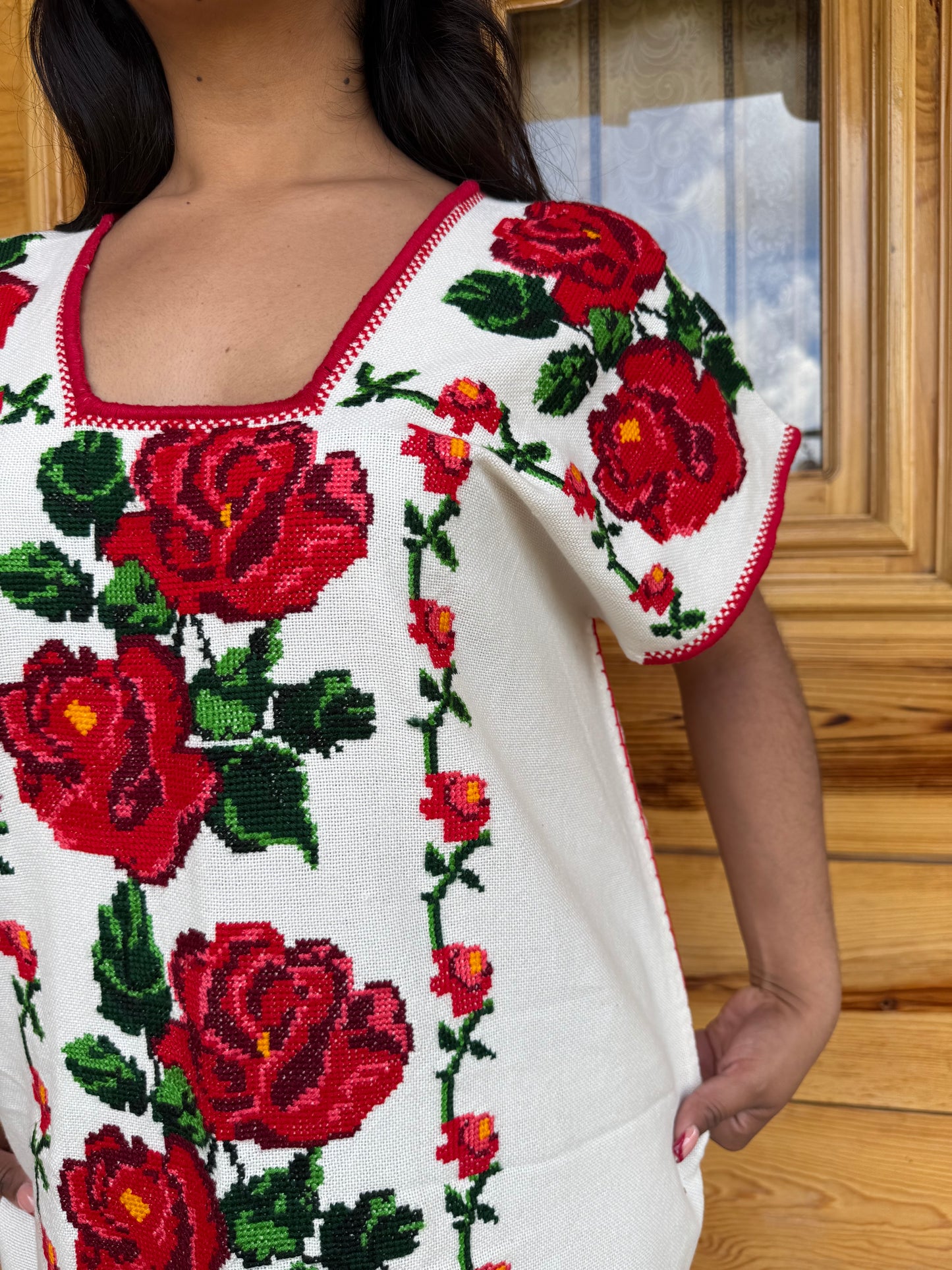 Huanengo Largo Rosas Rojas