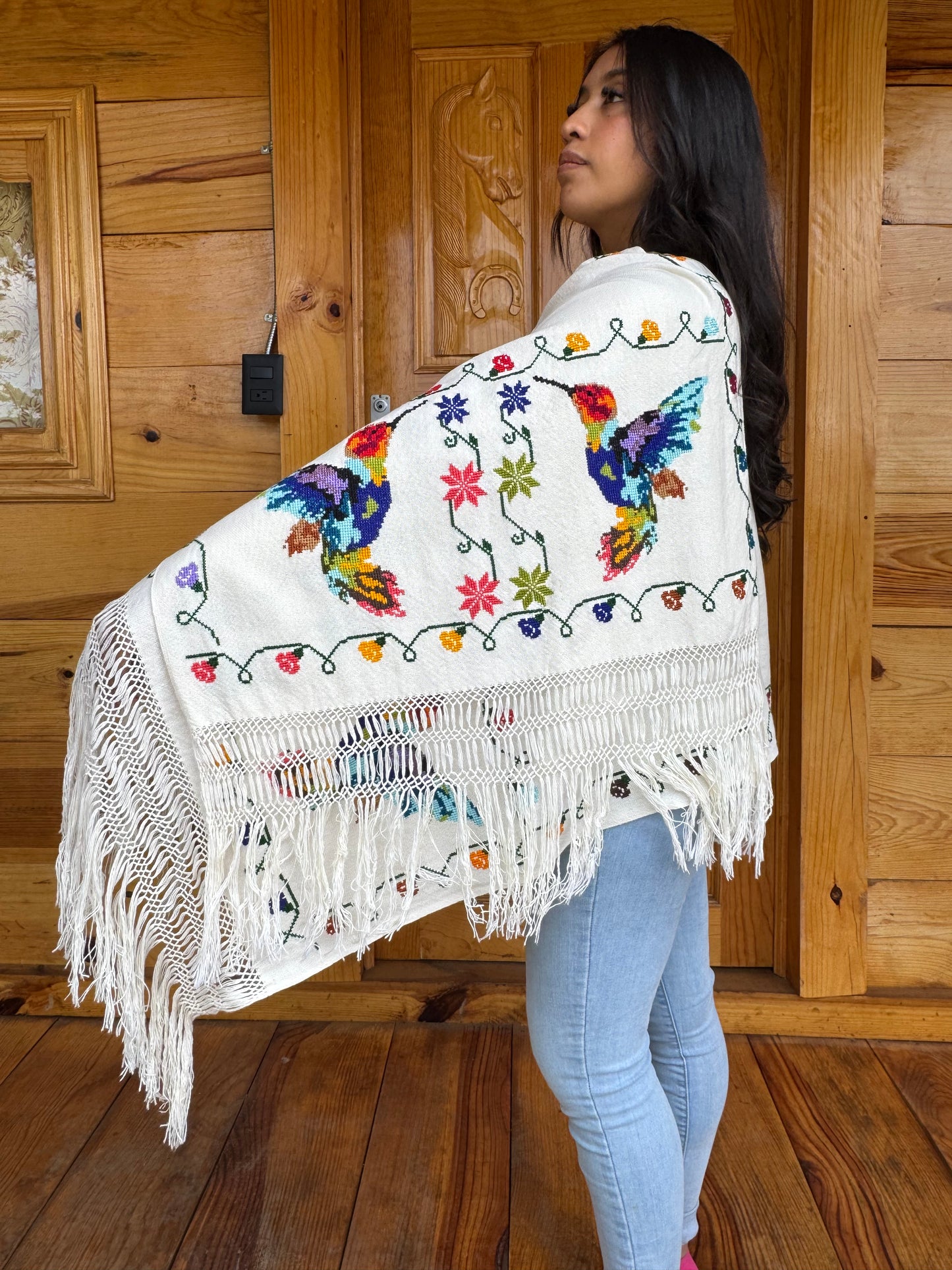 Rebozo Tzintzuni “Colibrí”