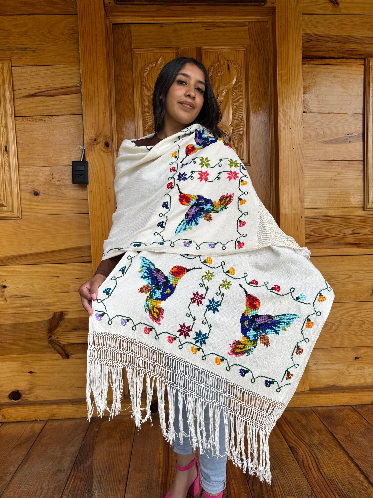 Rebozo Tzintzuni “Colibrí”