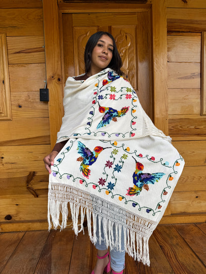 Rebozo Tzintzuni “Colibrí”