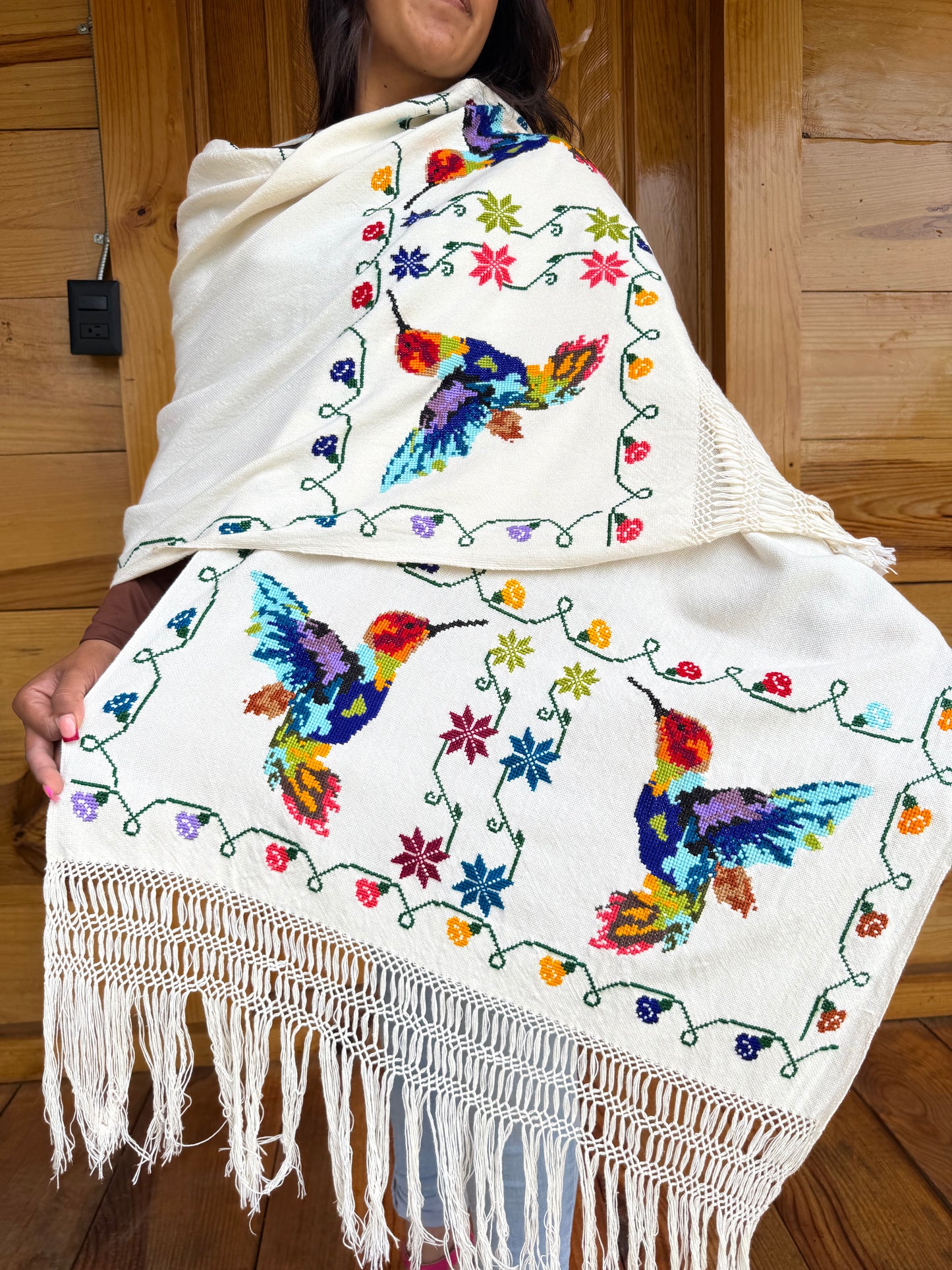 Rebozo Tzintzuni “Colibrí”